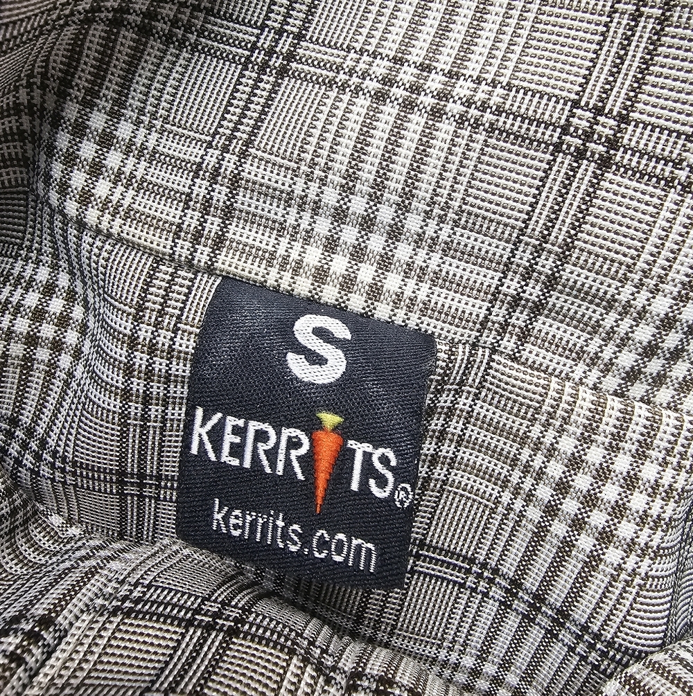 Kerrits Womens S Coat Jacket Grey Plaid Tuck In Hood Equestrian waterproof - Picture 3 of 8